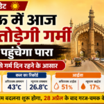 लखनऊ मौसम गर्मी 44 डिग्री