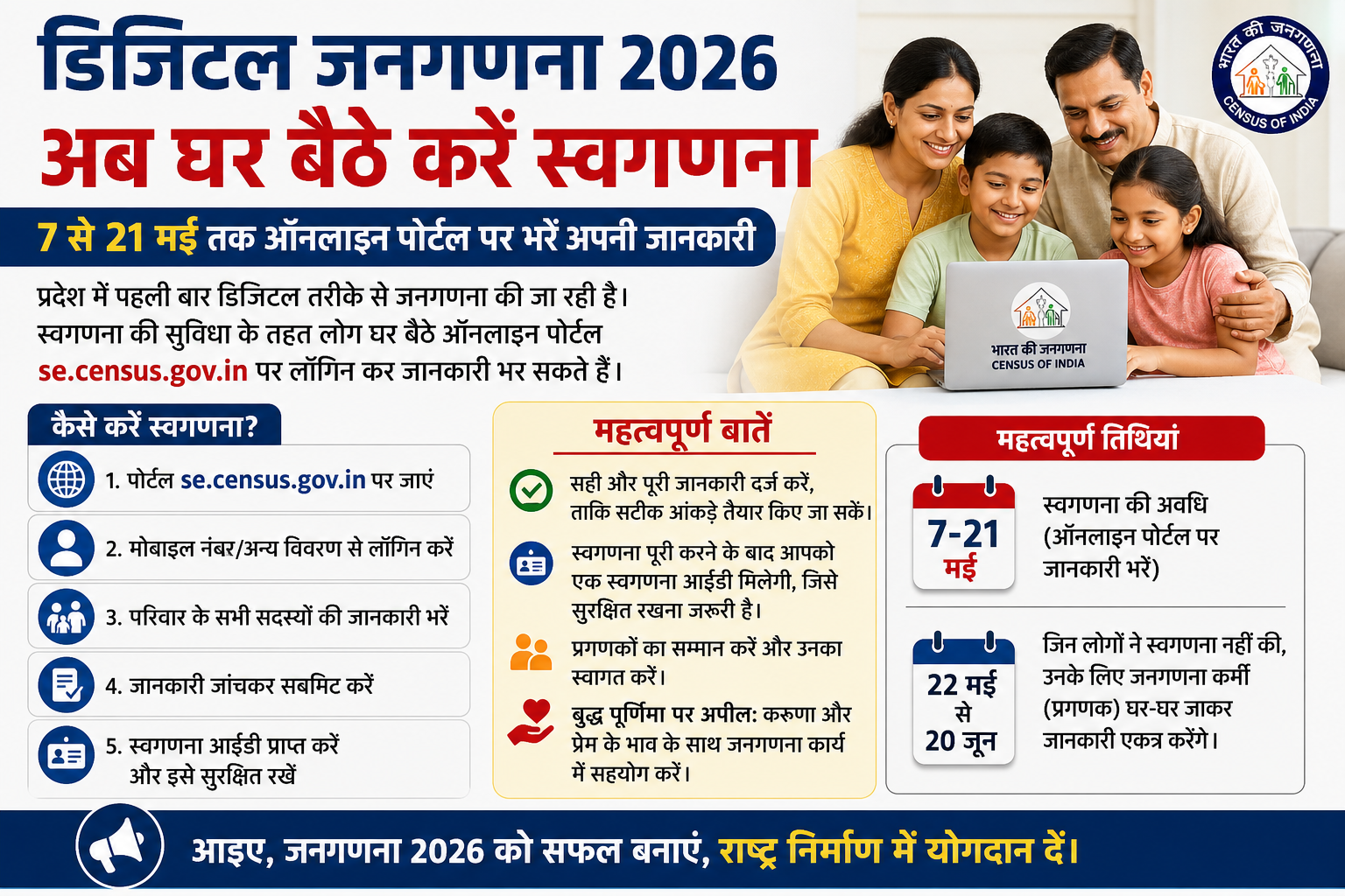 डिजिटल जनगणना 2026