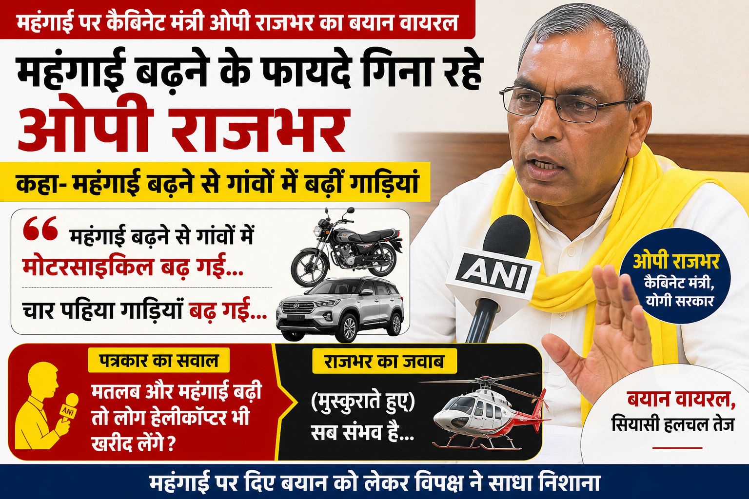 महंगाई पर मंत्री का बयान