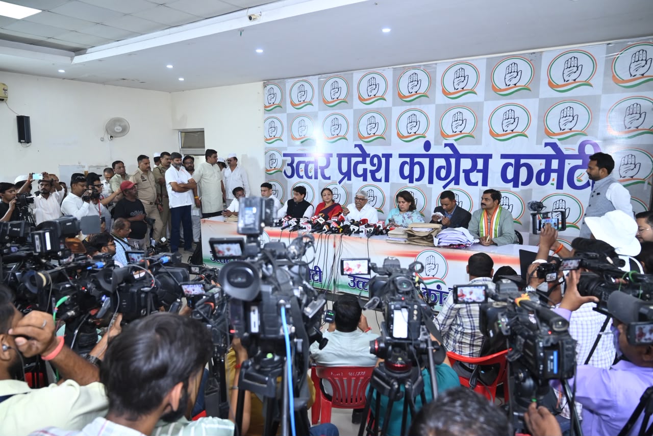 UP Congress press conference on vote theft